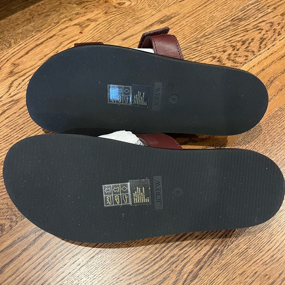 J. Crew Colbie Slide Sandal in Leather Size 9 NWT - Picture 4 of 7